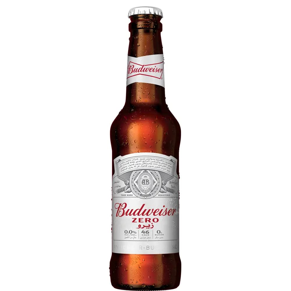 Budweiser Zero OW NA Beer Bottle, 330ml