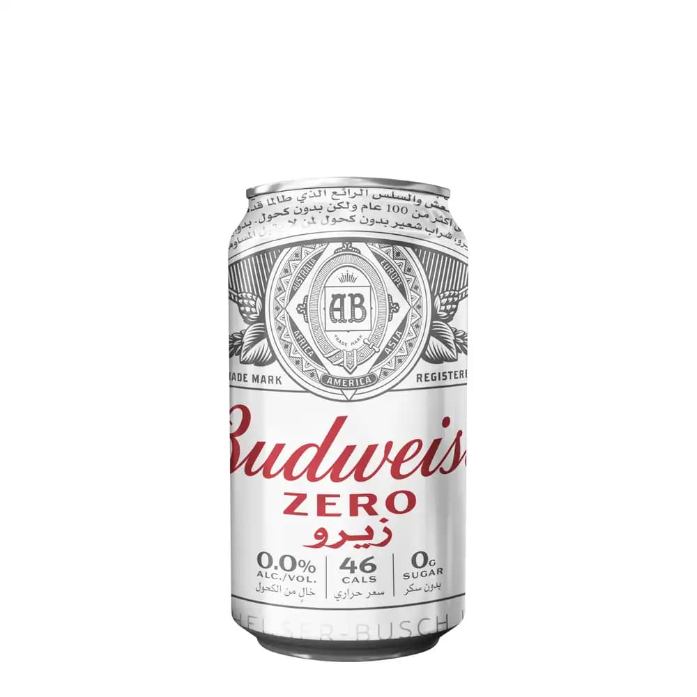 Budweiser Non-Alcoholic Beer Can, 330ml