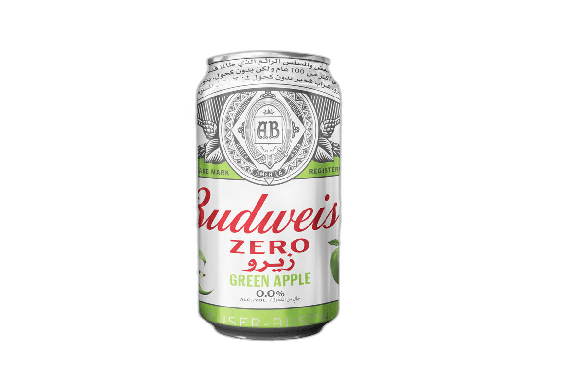 Budweiser Zero Green Apple Beer Can 330 ml