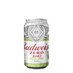 Budweiser Zero Green Apple Beer Can, 330ml - image 2
