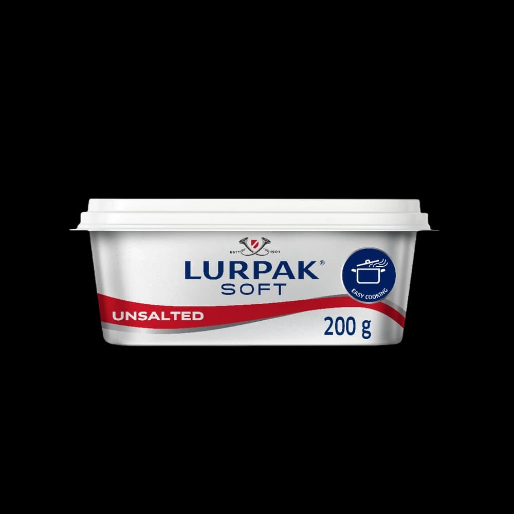 Lurpak Soft Unsalted Butter Tub, 200g