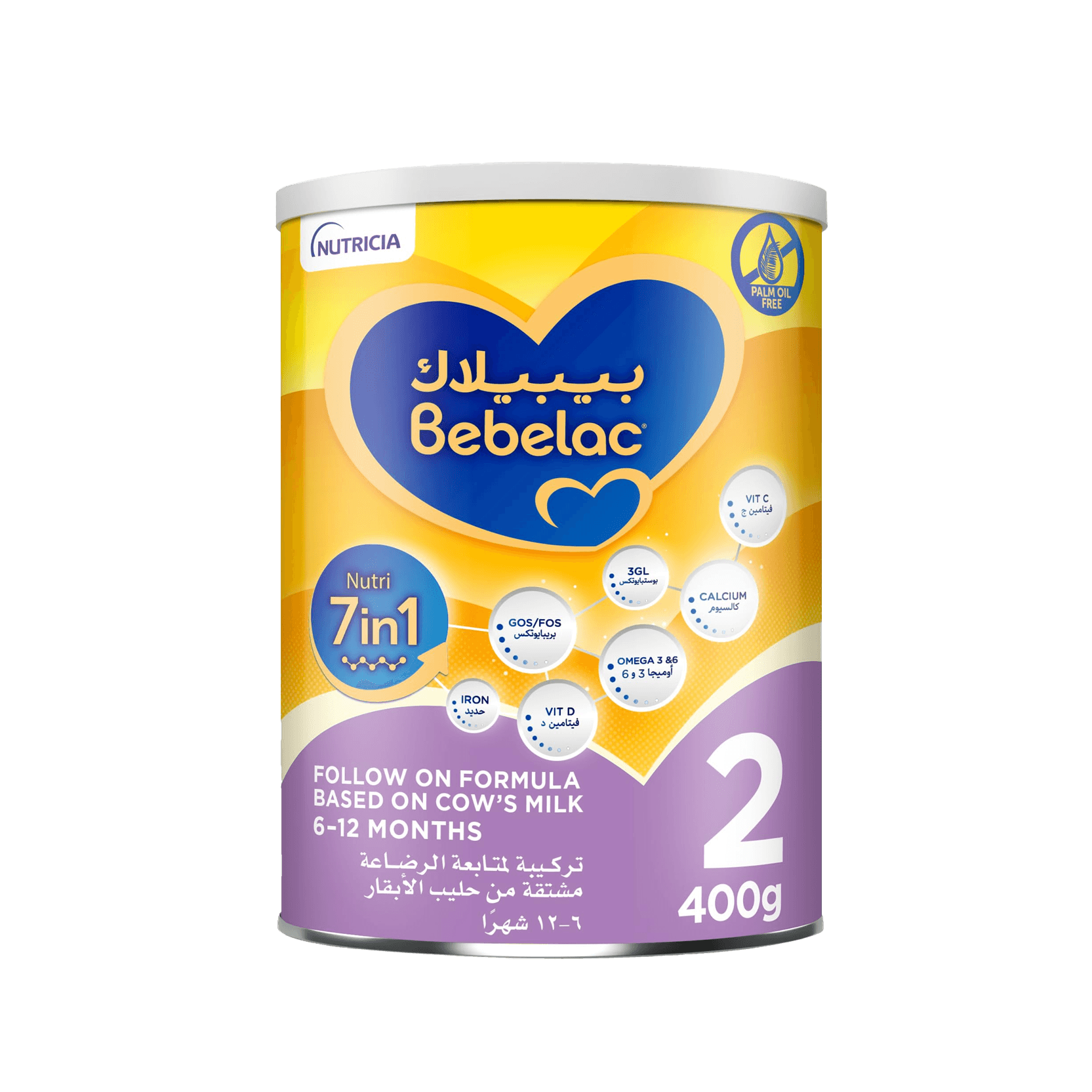 Bebelac Nutri 2 Folow on Formula 7in1 6-12M 400 g