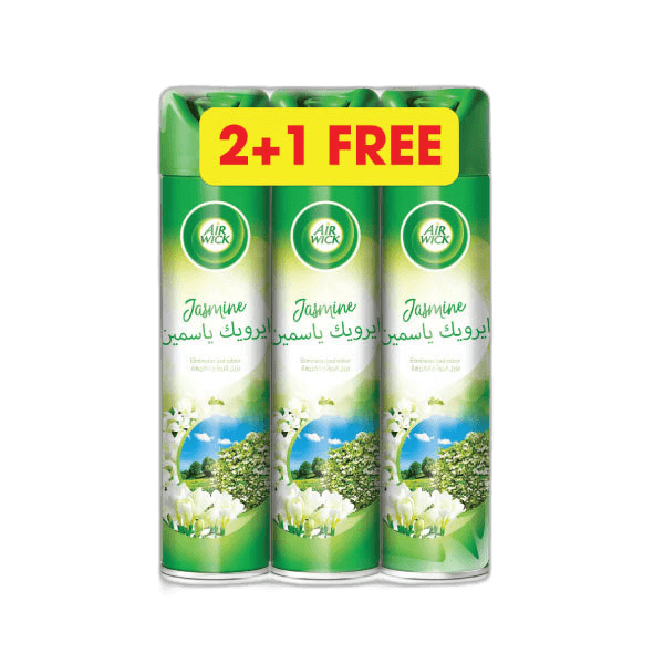 Airwick Aerosol Jasmine Air Fresh 3 x 300 ml