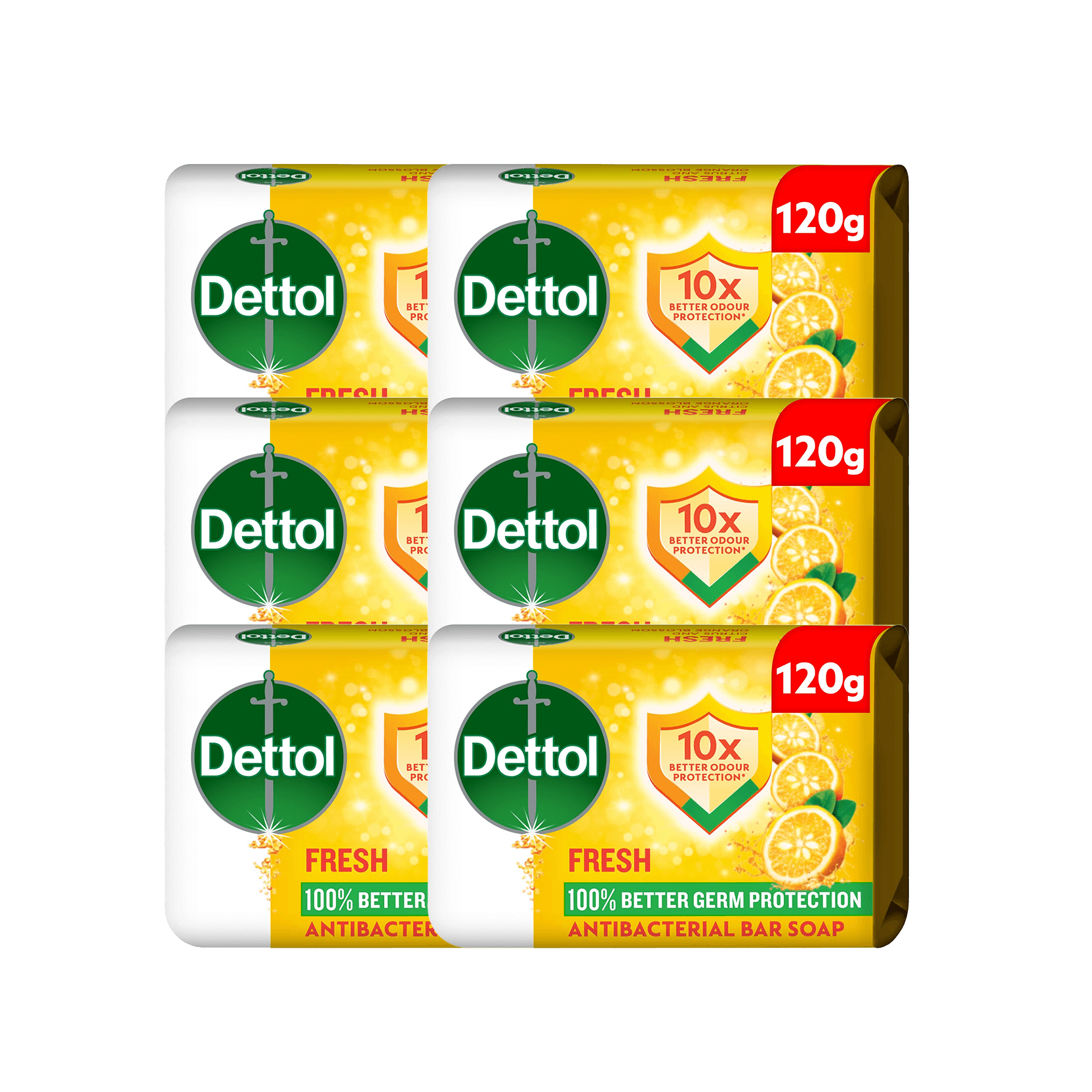 Dettol Fresh Soap 6 x 120 g