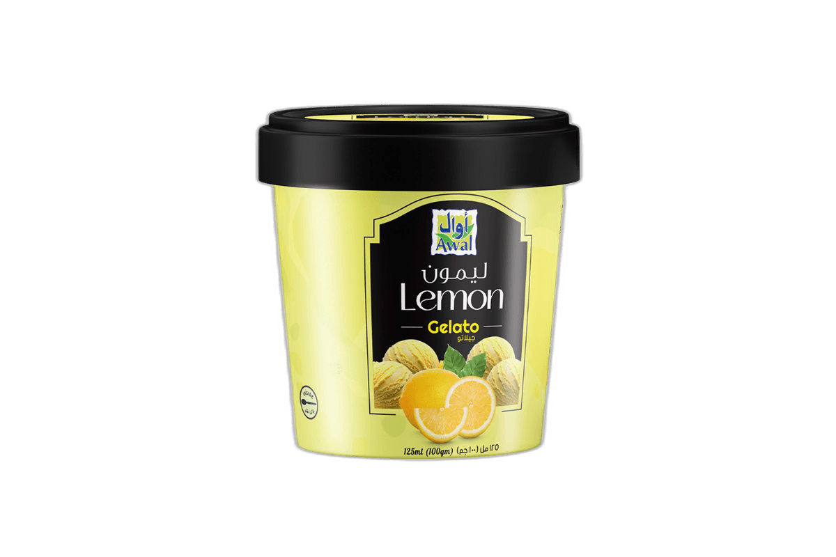 Awal Lemon Gelato Ice Cream, 125ml