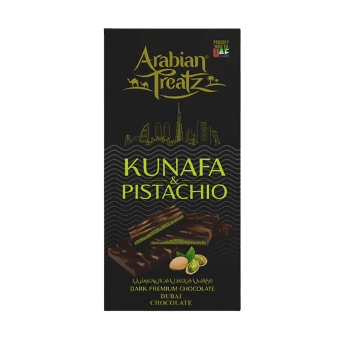 Arabian Treatz Pistachio Kunafa Dark Chocolate 100 g