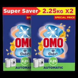 Omo Detergent Active Auto Comfort 2 x, 2.250kg - image 1