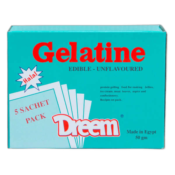 Gelatine Unflavoured 5 Sachet, 50g
