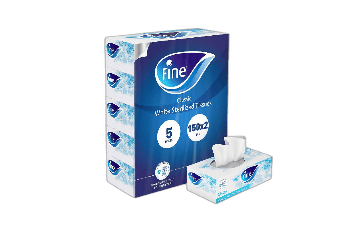 Fine Facial Tissues 150s 2ply 5 pcs