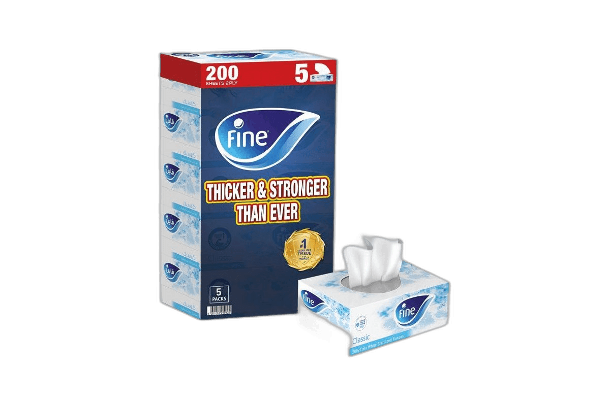 Fine Facial Tissues 200s 2ply
