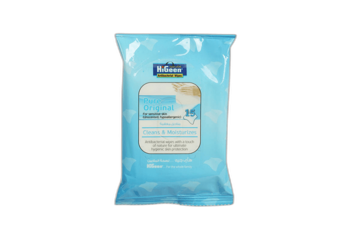 Higeen Antibac Wipes 15s Pure Original Sens Skin