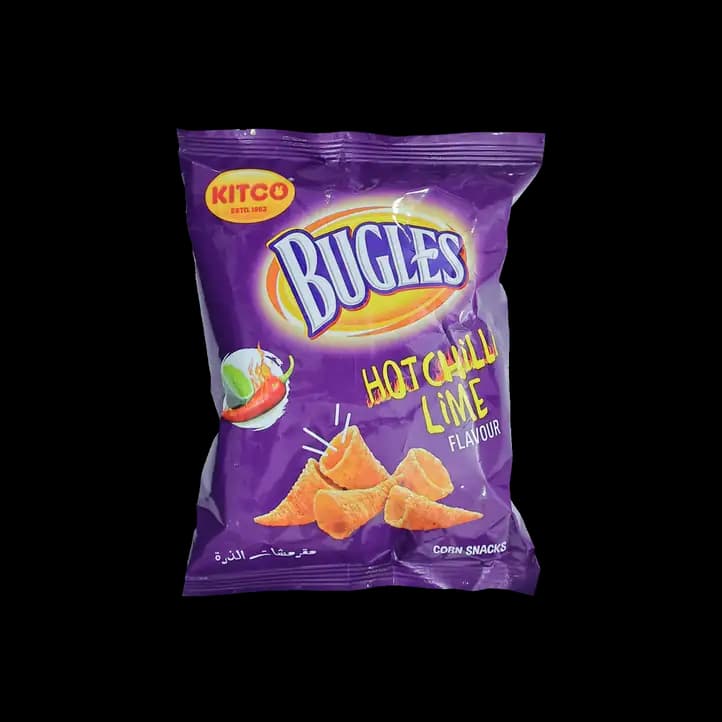 Kitco Bugles Hot Chilli Lime, 40g