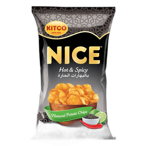 Kitco Nice Hot and Spicy Chips 210 g