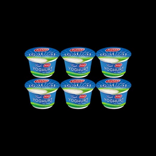 Kdd Yoghurt Fresh Full Cream, 200g x 6