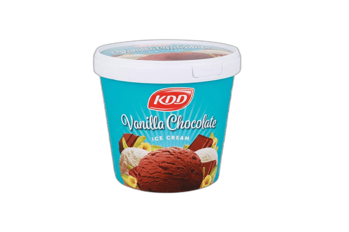 Kdd Vanilla Chocolate Ice Cream 1 L