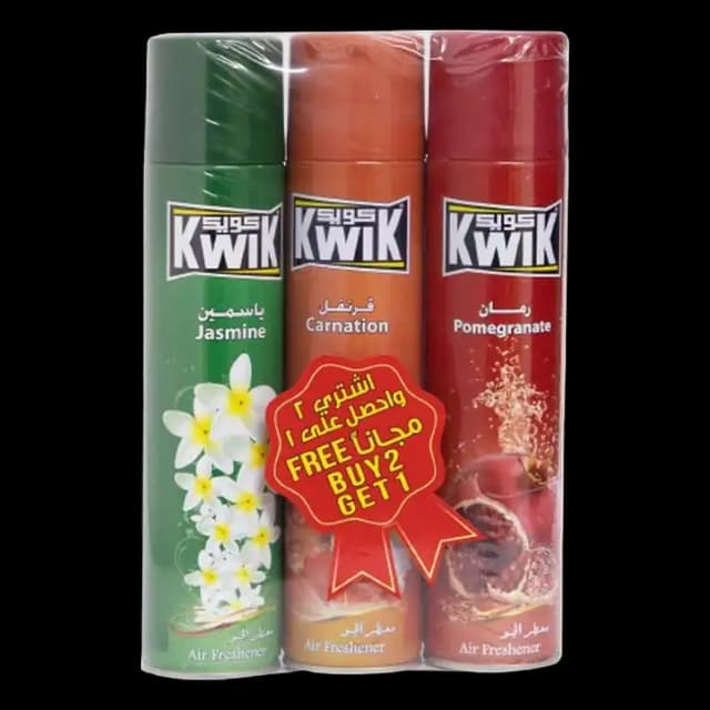 Kwik Air Freshener Assorted 300 ml x 3