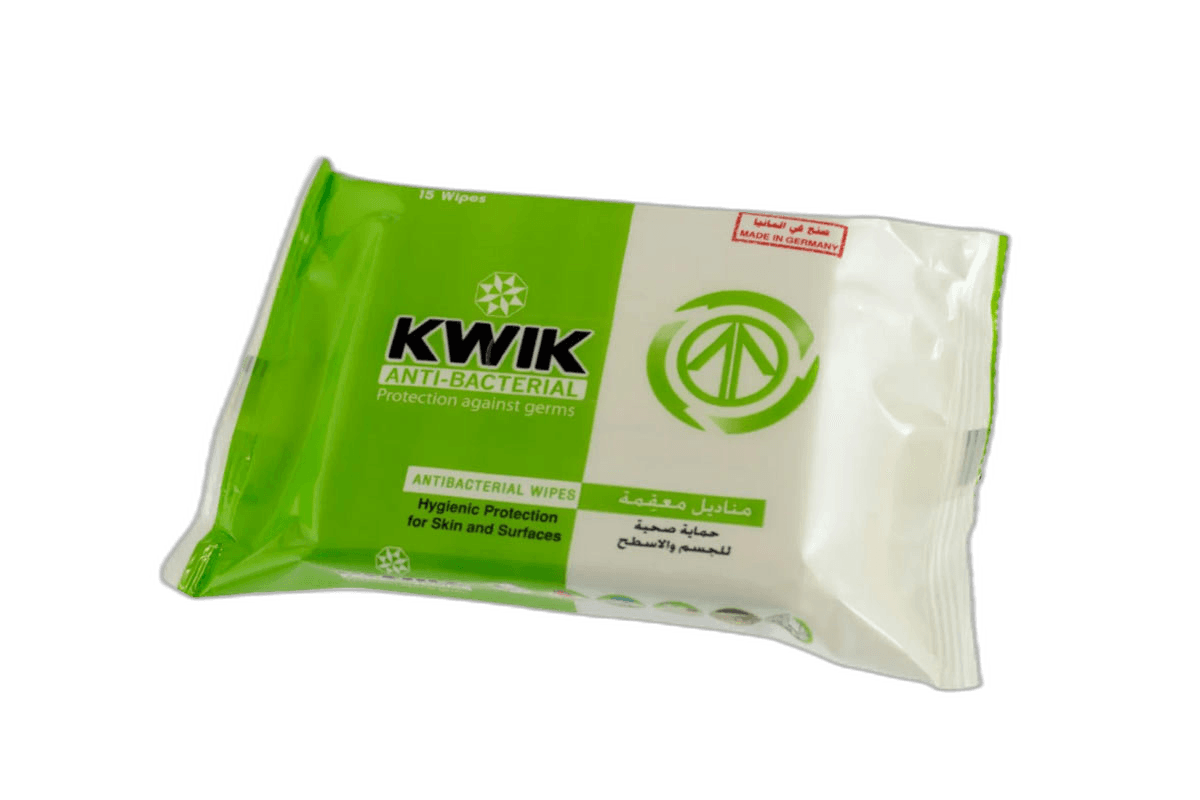 Kwik Care Anti Bacterial Wipes 15s