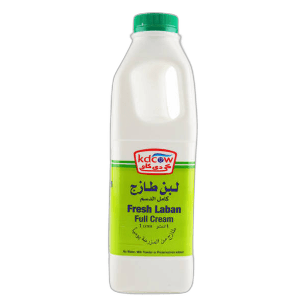 KD Cow Full Cream Fresh Laban 1 L