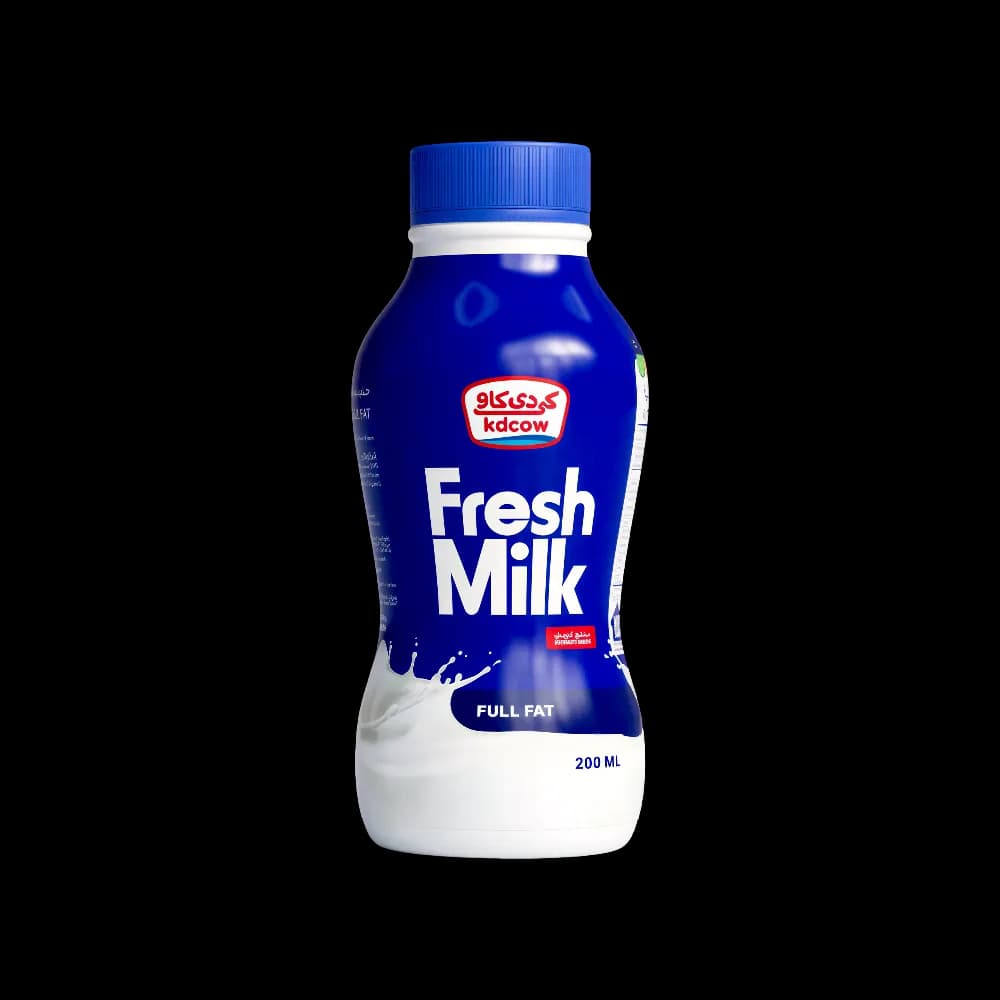 KD Cow Fresh Milk Full Cream, 200ml