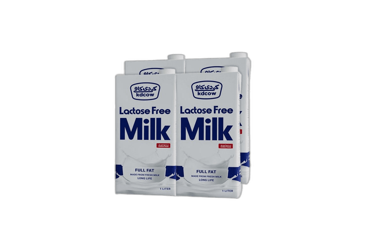 KD Cow UHT Lactose Free Milk 4 x 1 L