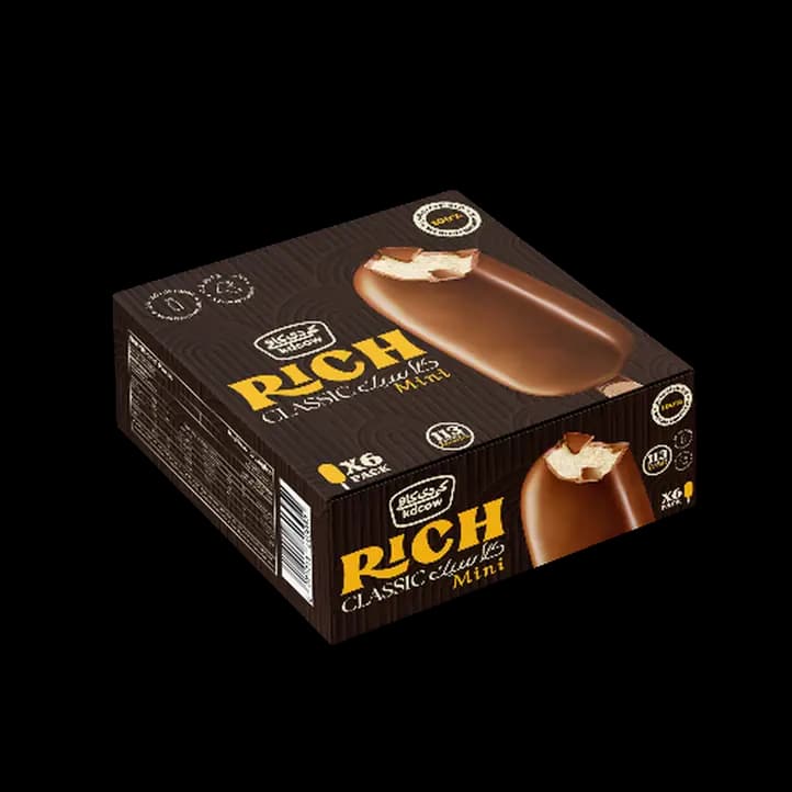 KD Cow Rich Ice Cream Classic 6 x, 60ml