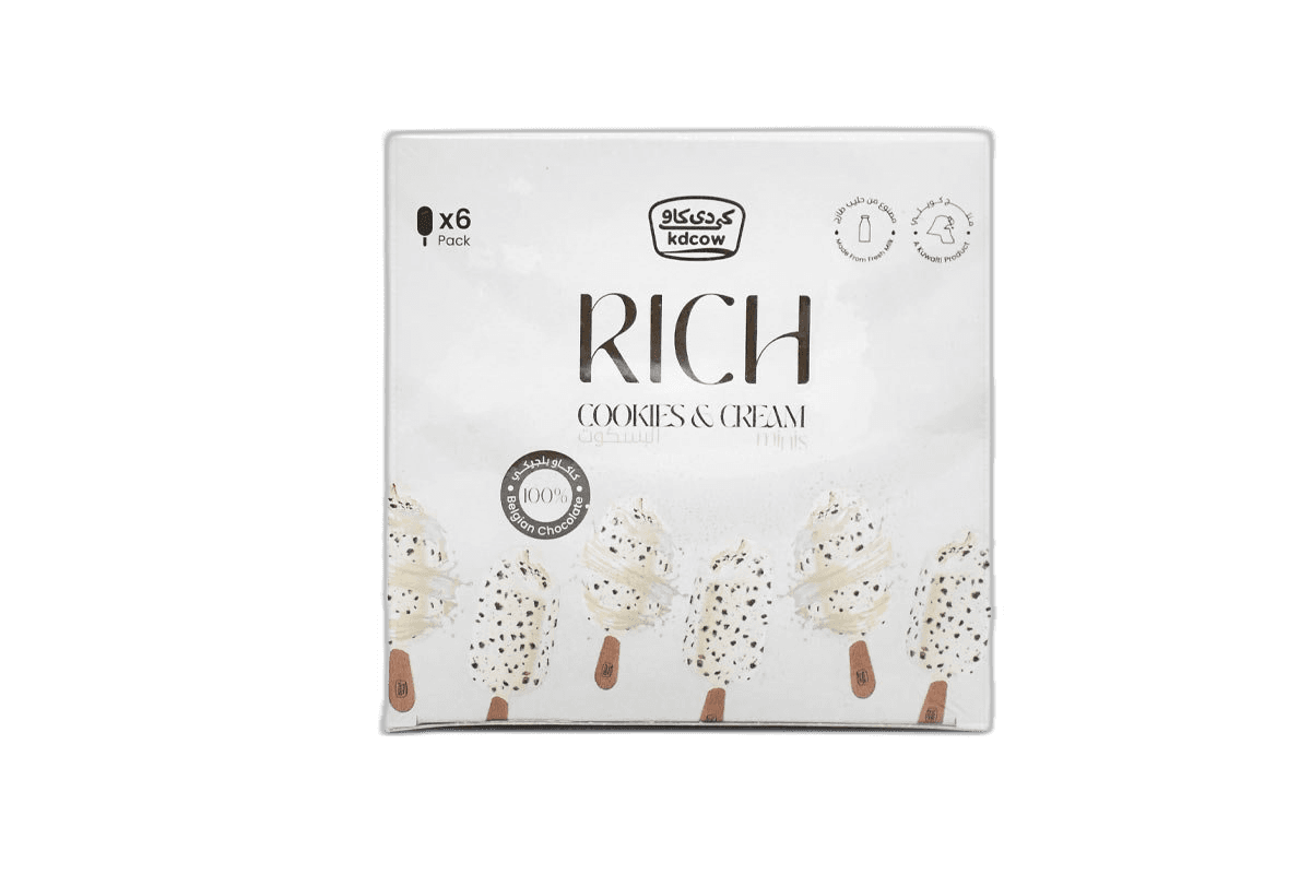 KD Cow Rich Ice Cream Assorted 6 x 60 ml