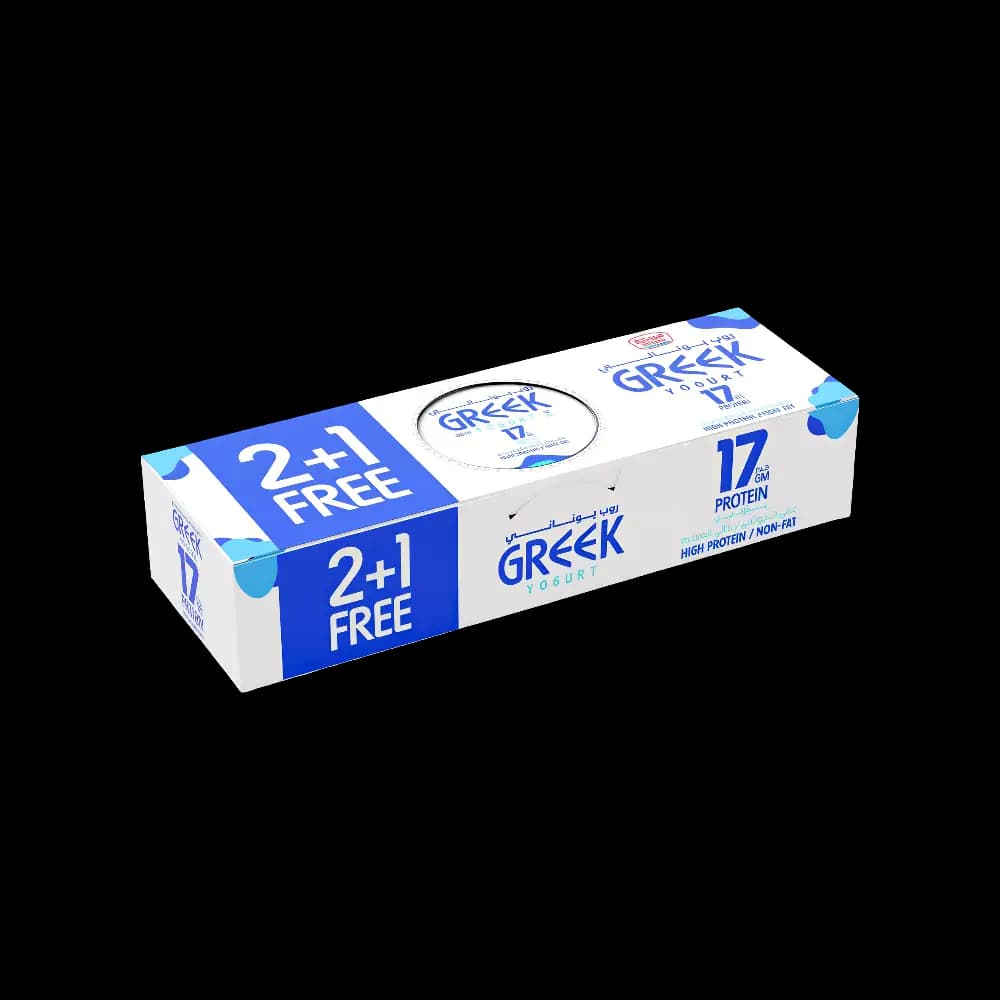 KD Cow Yogurt Non Fat Greek 3 x, 170g