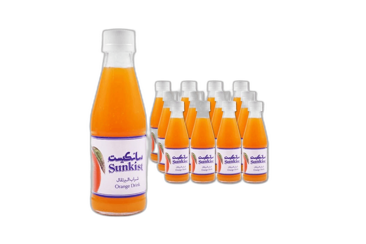 Sunkist Orange Juice Pet 12 x 200 ml