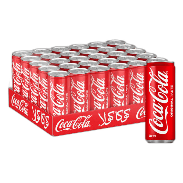 Coca Cola Regular Can 30 x, 250ml