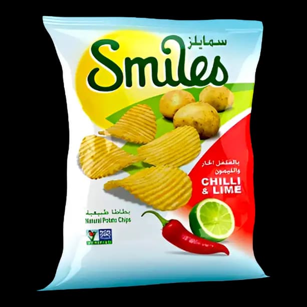 Fico Smiles Chilli and Lime Chips, 170g
