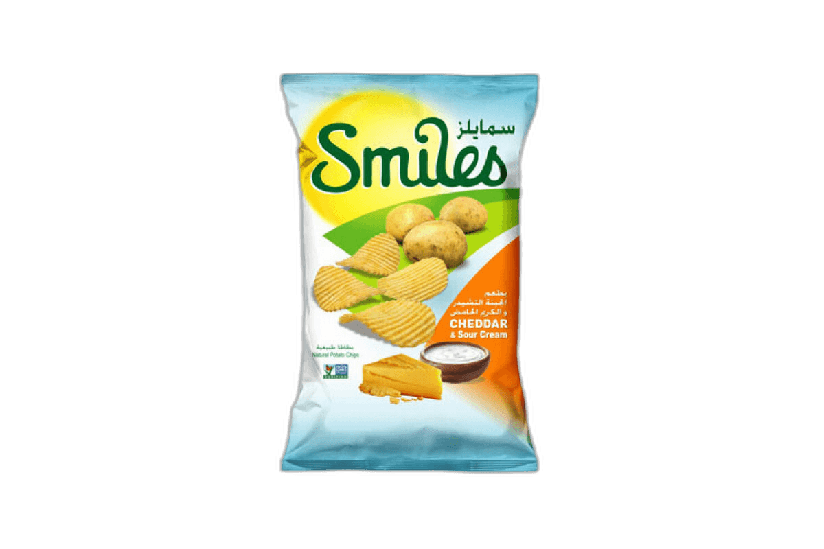 Fico Smiles Cheddar and Sour Creame Chips 27 g