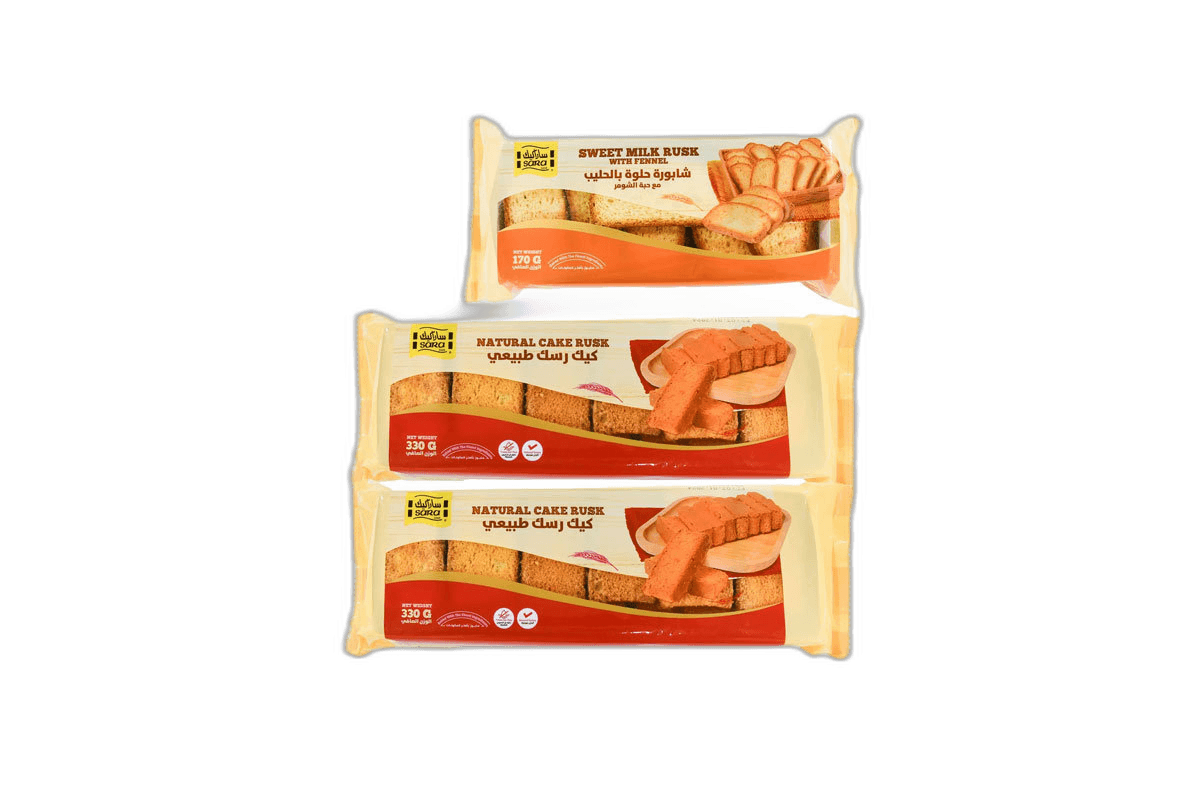 Sara Plain Rusk 330 g + Sweet Milk Rusk 170 g