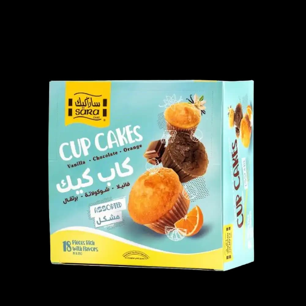 Sara Cup Cake Assorted 18 x, 25g
