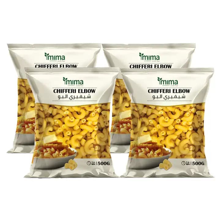 Mima Gardens Chifferi Elbow Pasta, 500g x 4