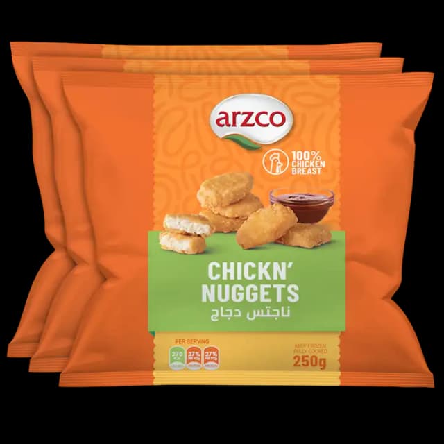 Arzco Chicken Nuggets 3 x, 250g