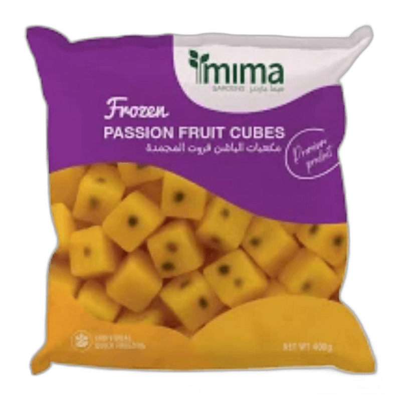 Mima Gardens Frozen Iqf Passion Fruit Cube 400 g