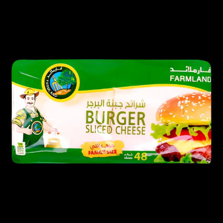 Farmland Sliced Burger Cheese, 800g