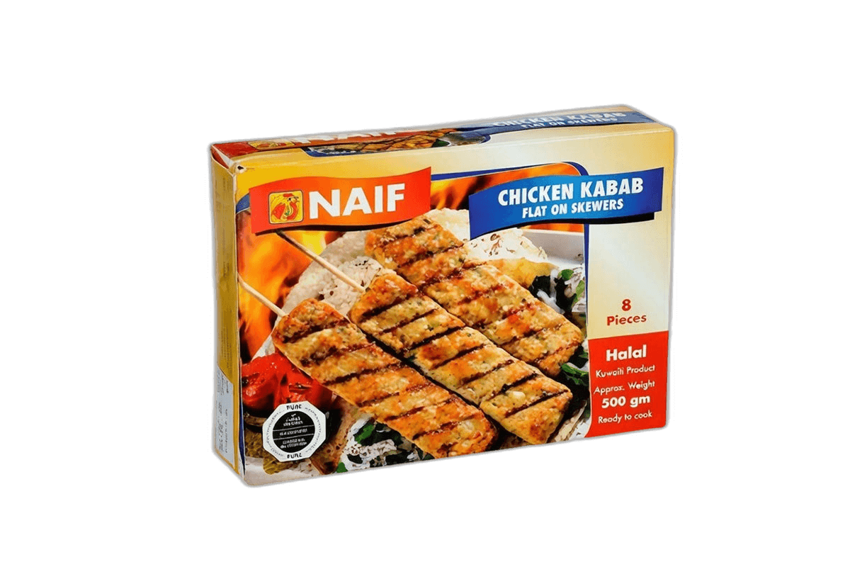 Naif Flat on Skewers Chicken Kabab 8 x 500 g