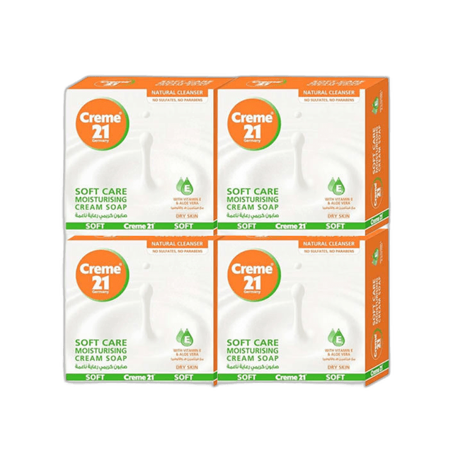 Creme 21 Cremey Soft Care Soap 4 x, 125g
