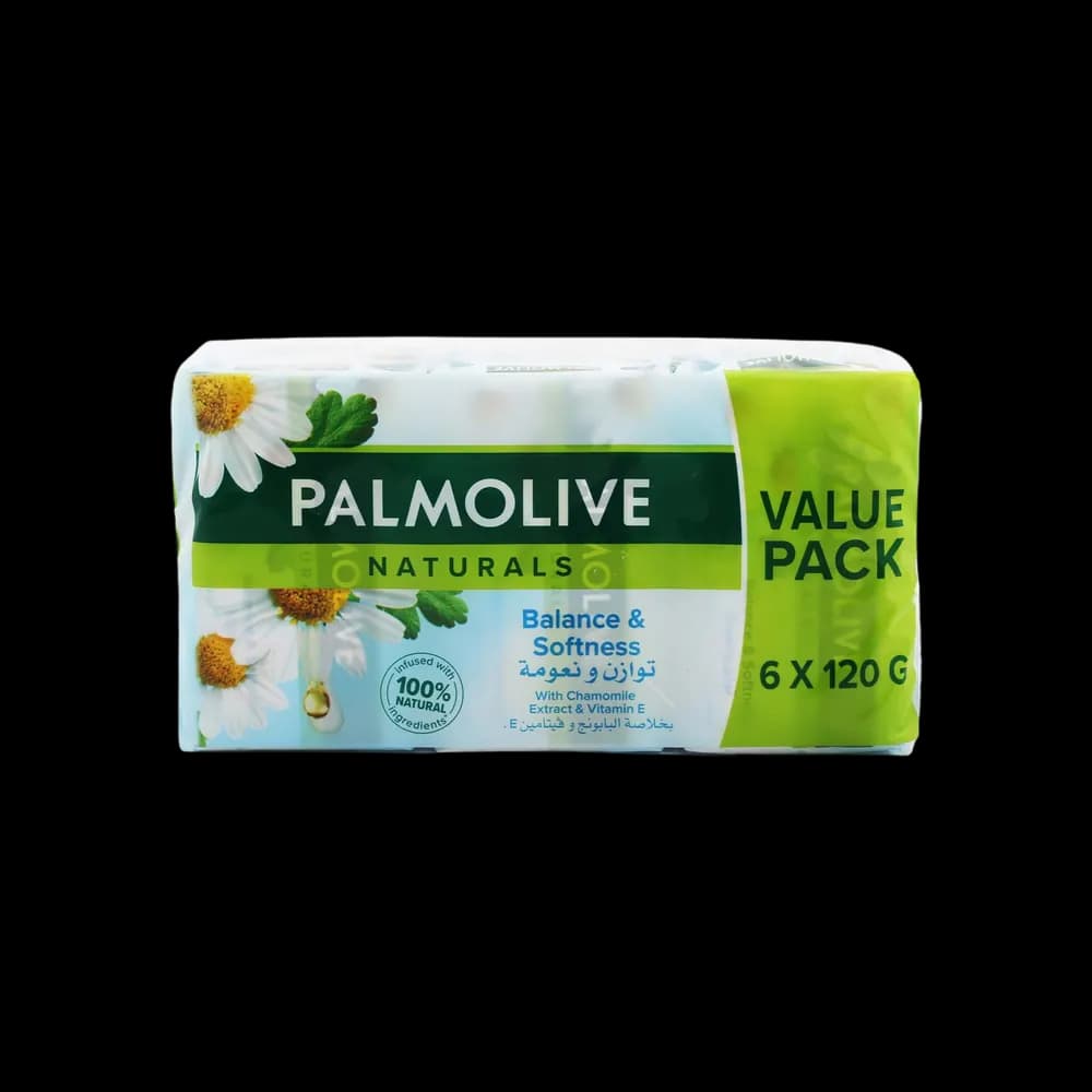 Palmolive Soap Wht Cham & Vita E, 120g 6 Pack (C1)