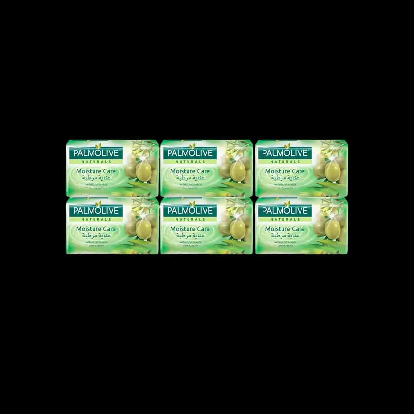 Palmolive Nat Aloe & Olive Green Soap 6 x, 120g