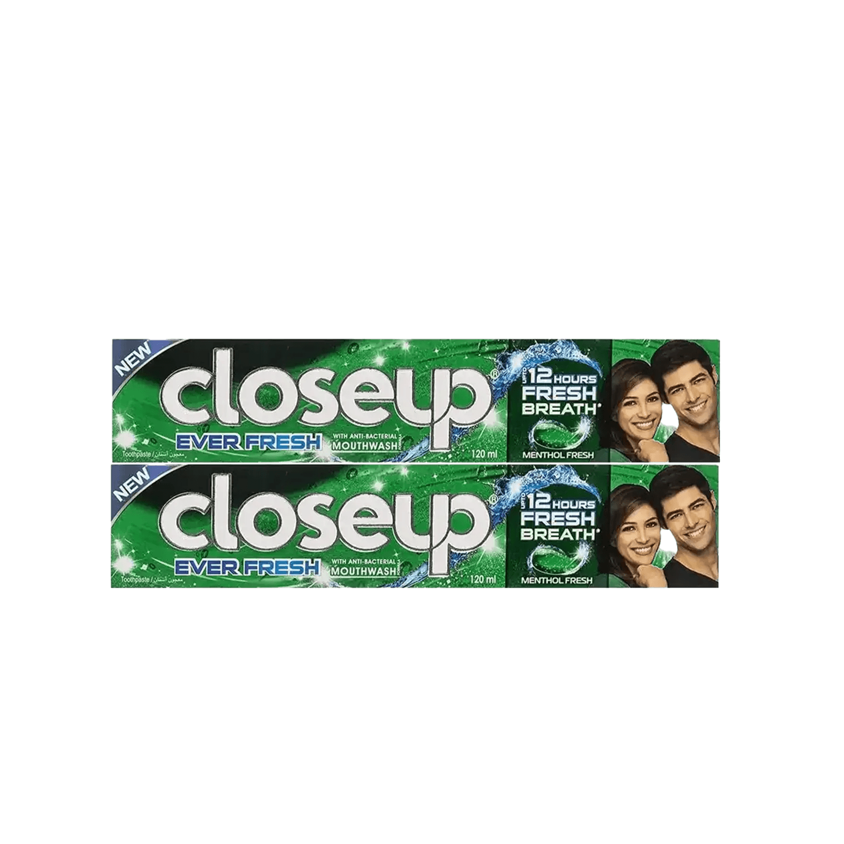 Close UP Menthol Green Toothpaste 2 x 120 ml