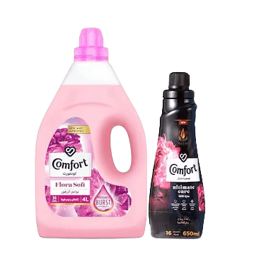 Comfort Softner Pink Fabric Softener + 650ml Essence 4L