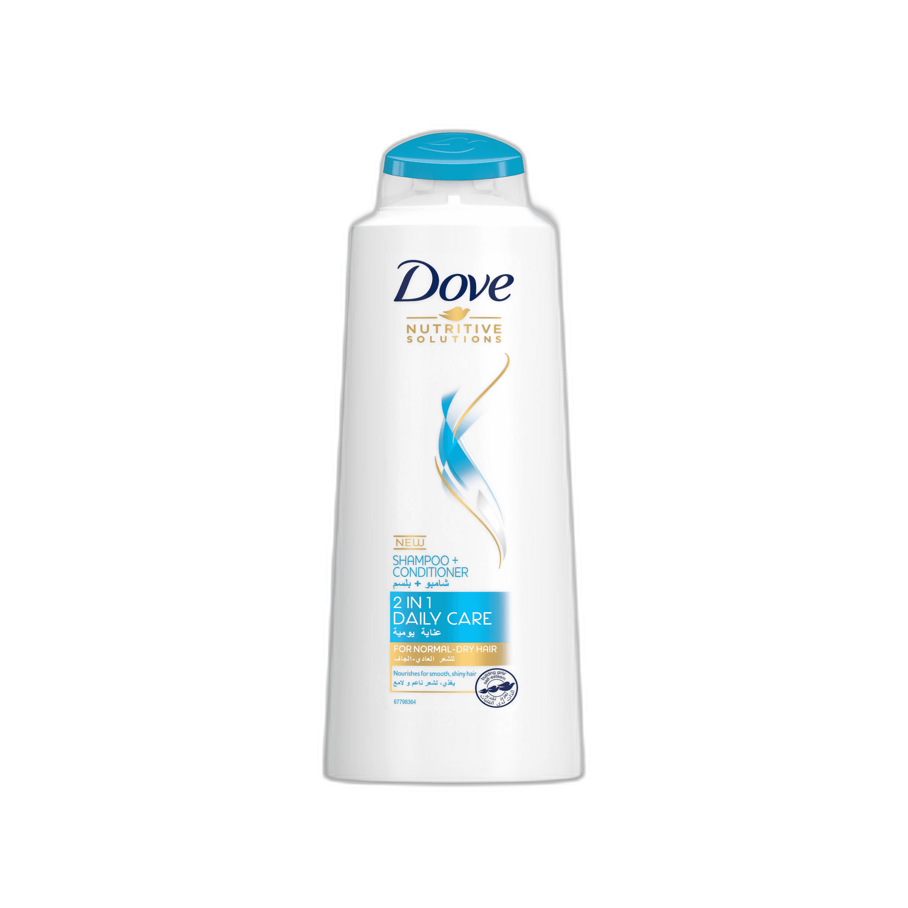 Dove Shampoo, 400ml Daily Care 2 in 1 Dlx