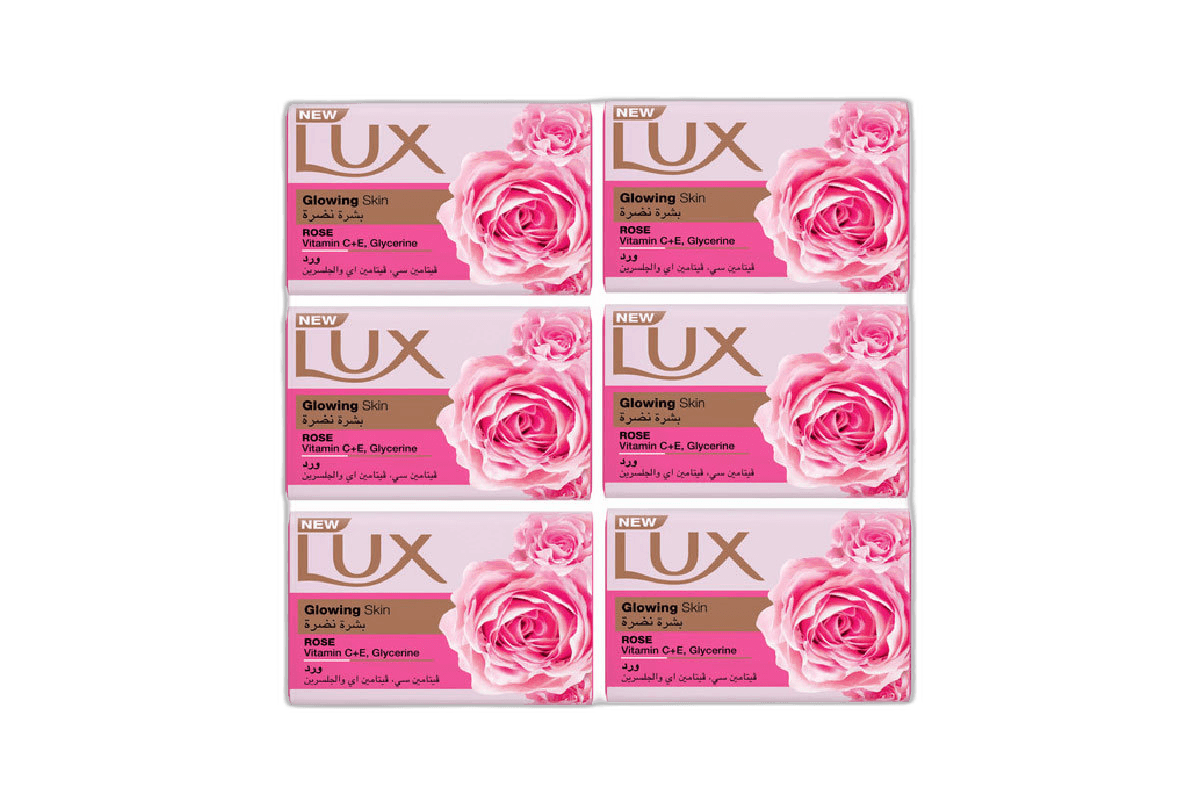 Lux Bar Glowing Skin Rose 6 x 170 g