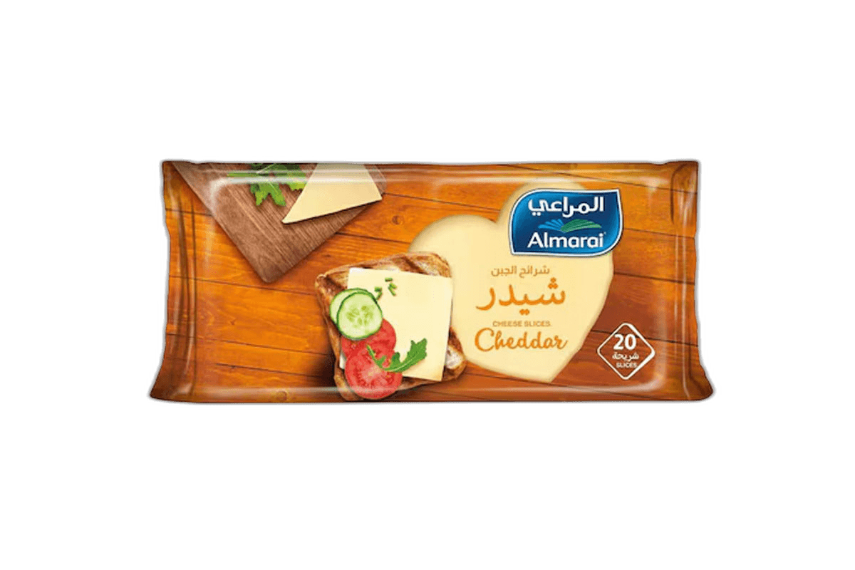 Almarai Slices Cheddar Cheese 400 g