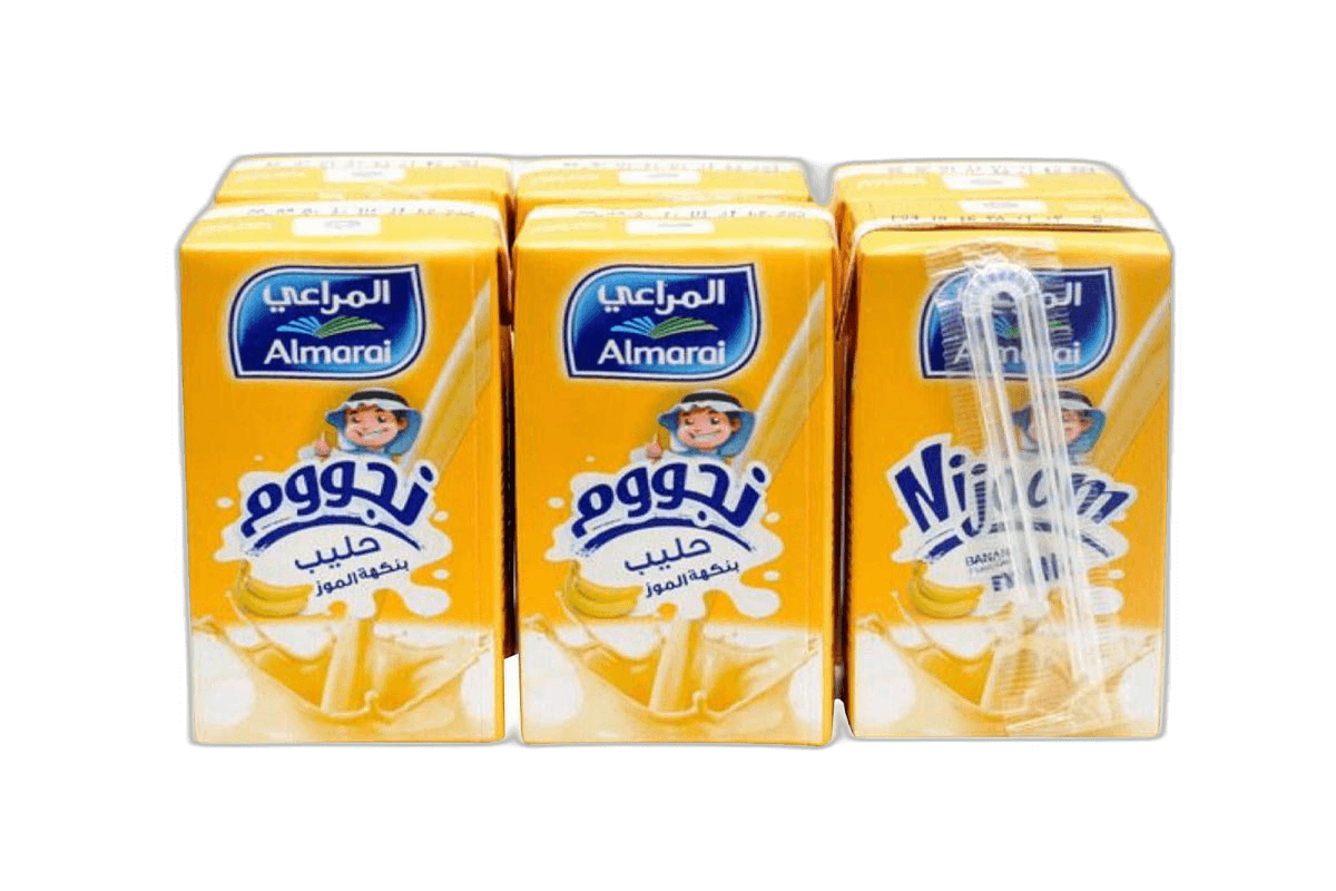 Almarai Banana Nijoom UHT Milk 6 x 150 ml