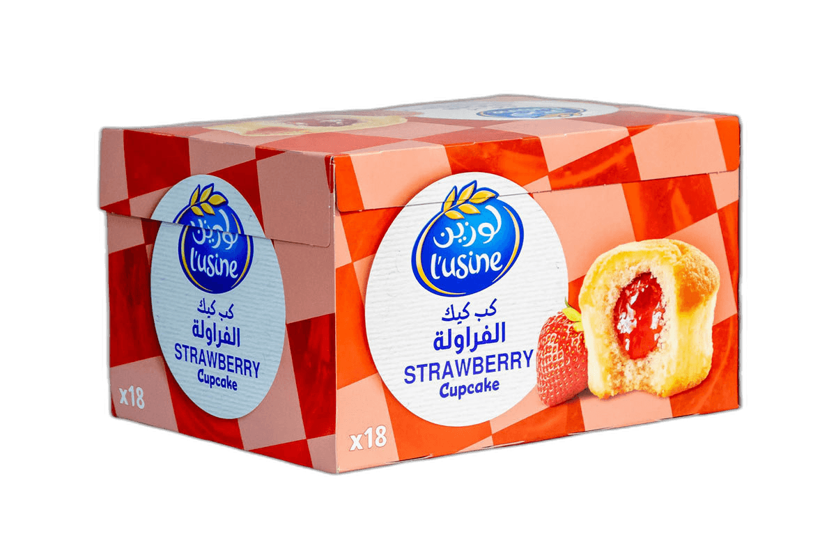 Lusine Cupcake Strawberry Duplex 30 g x 18