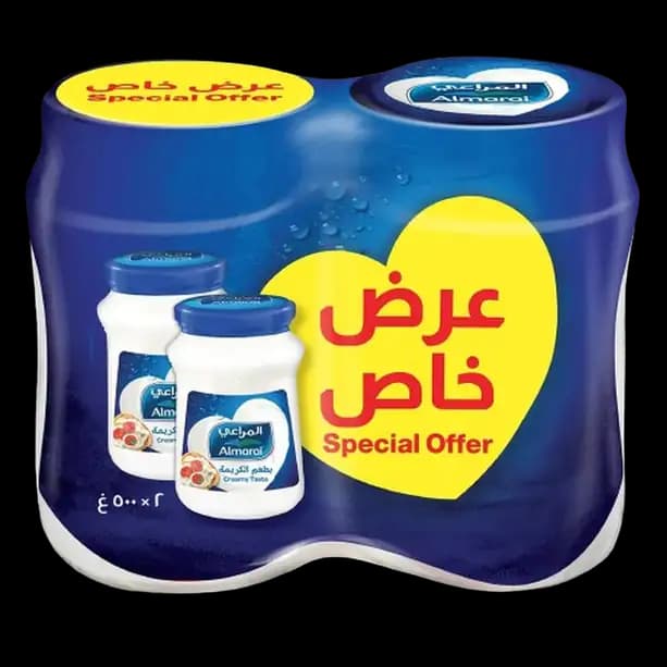 Almarai Cream Spread Jar Cheese 2 x 500g