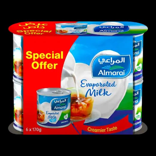 Almarai Evaporated Milk 6 x, 170g